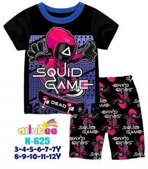 [ NEW ARRIVAL ]  N625  AILUBEE  SQUID GAME CASUAL  WEAR ( 3-12Y )
