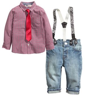 @  W20  BOY SET 4 IN 1 WITH TIE. ( SIZE 4Y )