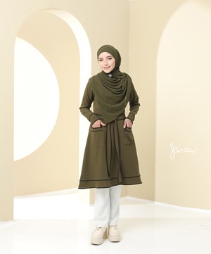 BLOUSE YURI 1.0 IN OLIVE GREEN