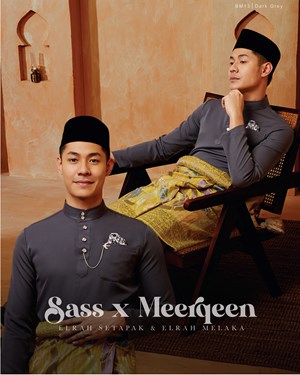 BAJU MELAYU MAGNIFICENT 4.0 (DARK GREY) C13