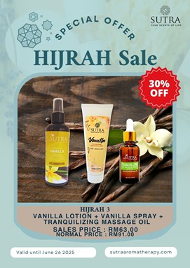 HIJRAH 3 - MPS Vanilla + Lotion Vanilla + Tranquilizing Massage Oil