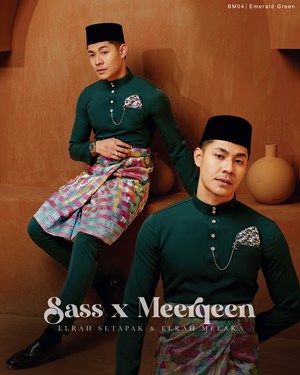 BAJU MELAYU MAGNIFICENT 4.0 (EMERALD GREEN) C4