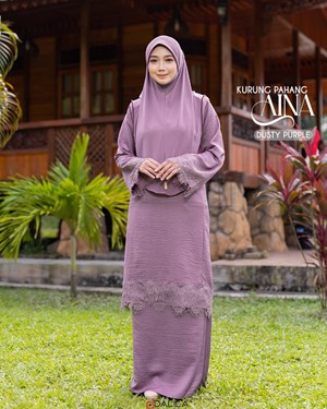 KURUNG PAHANG AINA DUSTY PURPLE