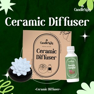 CERAMIC DIFFUSER SET (BUNGA RAMPAI)