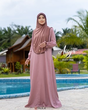 JUBAH AISYA (DUSTY PINK)