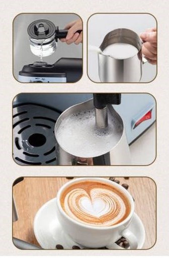 240ML 5 Bar Cappuccino Latte Mocha Espresso Coffee Maker 220V Mini