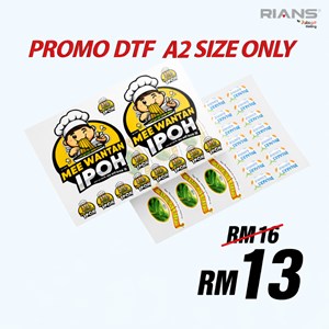 (DTF) Printing Full Colour A2 Size