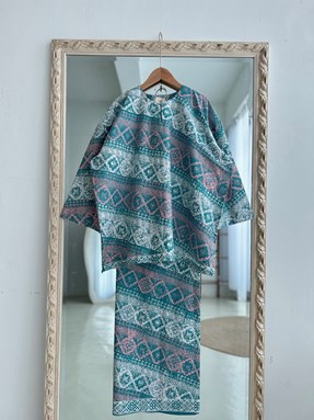 KURUNG BATIK FATEEMA ( Mint Pink )