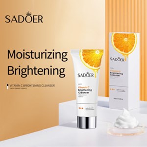 SADOER Vitamin C Brightening Cleanser Fresh Orange Essence Hydrating Moisturizing Cleanser 100g