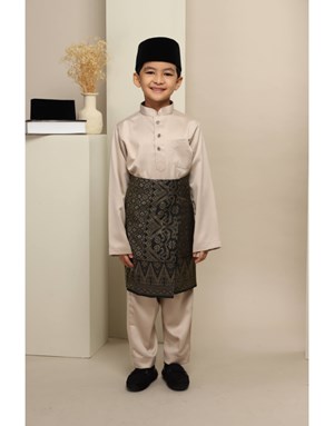 BAJU MELAYU MUHAMMAD JUNIOR K19 OLIVE GREY