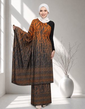 BATIK KHALEESAH WAN 11 - Dark Grey