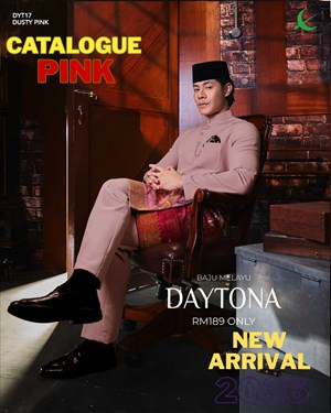 BAJU MELAYU DAYTONA (KATALOG PINK) *FREE SAMPIN BIASA