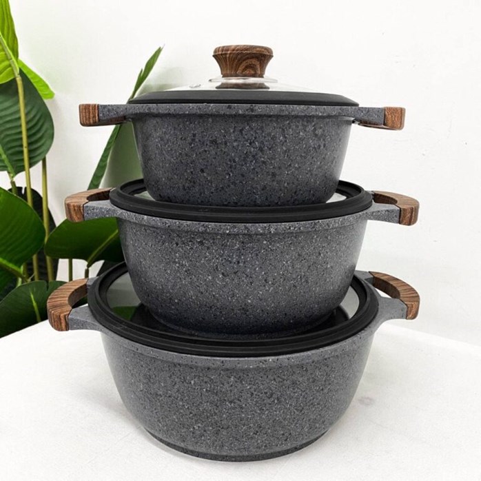 3IN1 K&I GRANITE STONE COOKWARE - Cookware Sets - Singapore, Facebook  Marketplace