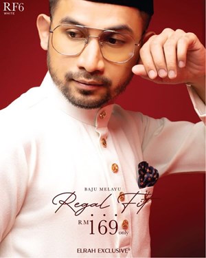 BAJU MELAYU REGAL FIT (WHITE)