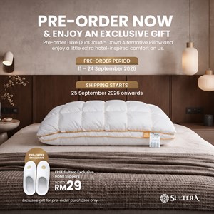 (PRE ORDER. POST/ PICK UP: 23 SEPTEMBER 2026) LUXE DUOCLOUD PILLOW