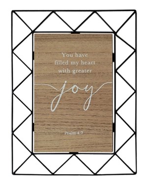 Wall Plaque -You have filled my heart with greater joy - Psalm 4:7