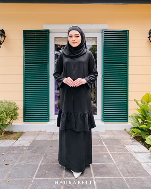 RANIA KURUNG - BLACK