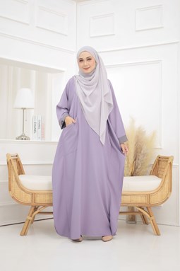 KAFTAN MARISSA (DEWASA) SOFT LAVENDER