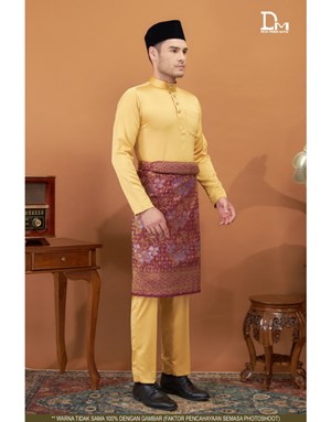 BAJU MELAYU MODERN MUHAMMAD K20 MUSTARD