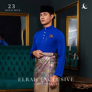 BAJU MELAYU ULTIMATE 2.0 (ROYAL BLUE) C23