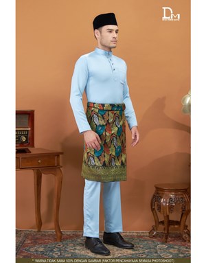 BAJU MELAYU MODERN MUHAMMAD K17 SKY BLUE