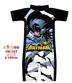 ©  SW167 AILUBEE BATMAN SWIMMING SUIT ( SZ 3-6y )