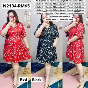N2134 * Ready Stock * Bust 39 to 49inch /97 - 125cm