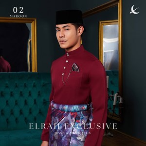 BAJU MELAYU ULTIMATE 2.0 (MAROON) C2