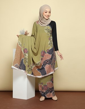 BATIK LUKIS ZAA 115 in Olive