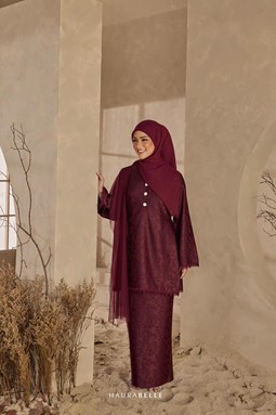 SORAYA KURUNG - BURGUNDY