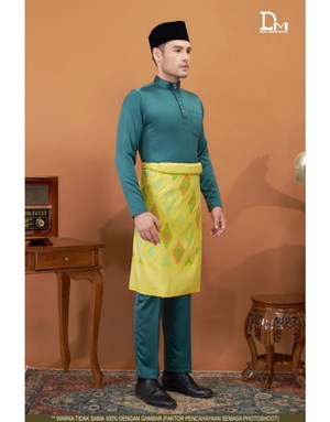 BAJU MELAYU MODERN MUHAMMAD K15 DARK GREEN