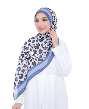 SHAWL CHIFFON VOILE LEOPARD