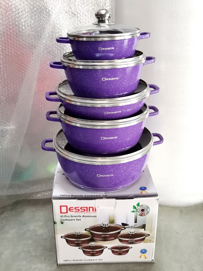 Dessini Cookware set 10pcs Dessini Set periuk full glass ivea online