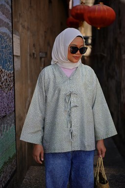ZEINAB BATIK TOP ( Pistachio ZT035 )