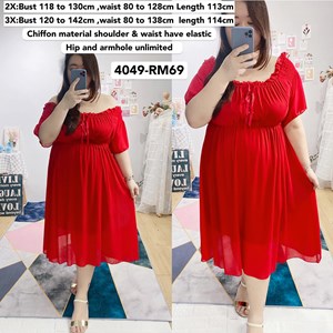 4049`*Ready Stock* Bust 47 to 56inch / 118 - 142 cm