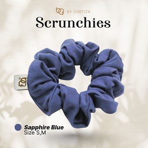 SCRUNCHIES M - SAPPHIRE BLUE