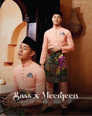 BAJU MELAYU MAGNIFICENT 4.0 (PEACH) C34