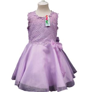💖  L108 PUPRLE GIRLS CHIFFON DRESS WITH LACE  ( SIZE 130 & 150 )