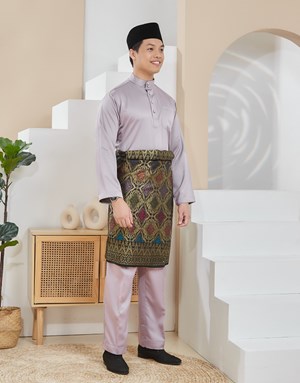 BAJU MELAYU TRADITIONAL ADAM K7 SILVER