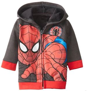 ©  H232-A  SPIDERMAN BLACK  JACKET ( SZ 80 - 90 )