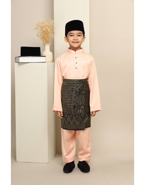 BAJU MELAYU MUHAMMAD JUNIOR K24 PEACH