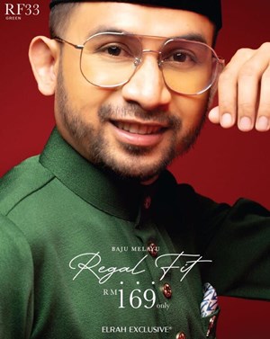 BAJU MELAYU REGAL FIT (GREEN)