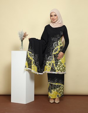 BATIK LUKIS LIA 9083 in Black