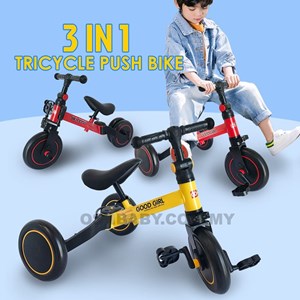 3 IN 1 TRICYCLE PUSH BIKE