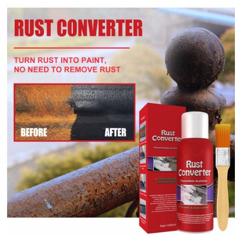 Paint that turns on sale rust into primer