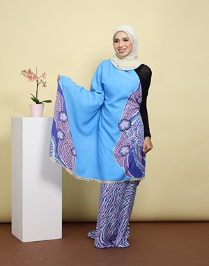 BATIK LUKIS MODEN LZ 01 in Cyan