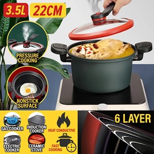 Dessini Regina Totipotent Pot Non-Stick Micro Pressure Cooker