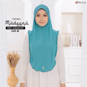 TUDUNG MADEENA | BIRU TURQOUISE ( M )