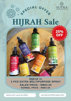 HIJRAH 10 - 3 PCS MULTIPURPOSE AROMATHERAPY SPRAY