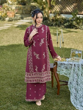 SERI DEWI KURUNG - BURGUNDY